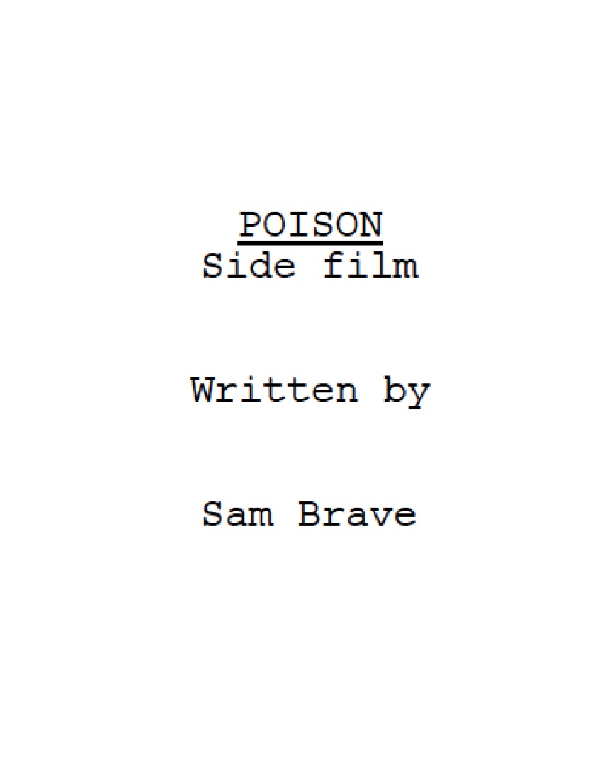 Poision TV series pilot